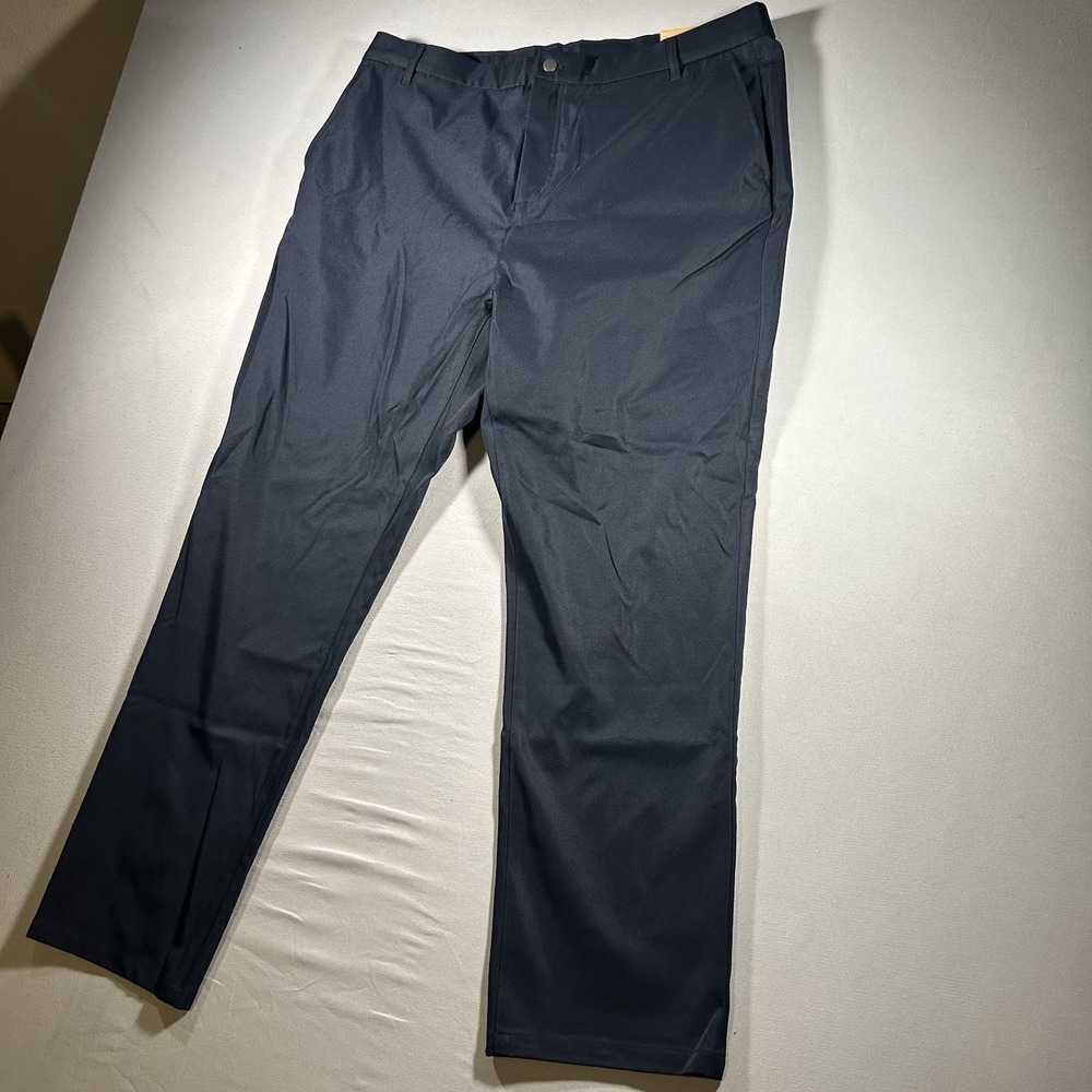 Wowie Men's Daily Chino Pants Bundle 38x30 Navy Khaki Slim Fit Stretch Lot of 2 - Picture 5 of 14